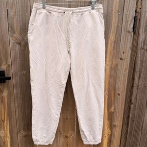 Vuori Women's Cream Joggers Size XL